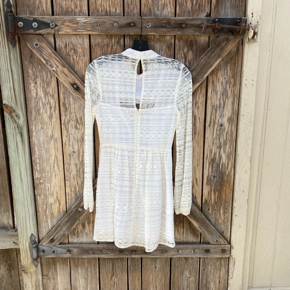 BCBGENERATION Lace Peek-a-boo Cutout Dress - Picture 4 of 15